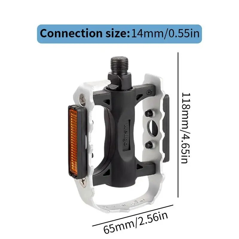 Lamedad jalgrattapedaalid Laiendatud maastikuratta pedaalid Maastikuratta pedaalid eemaldatavate helkurribade ja libisemisvastaste naeltega