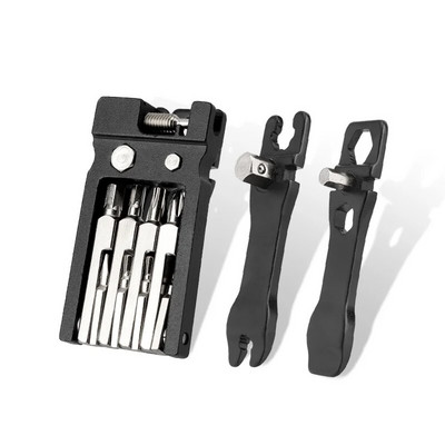 20 in1 velosipēdu remonta rīku komplekti, daudzfunkcionāli salokāmi sešstūra spieķu uzgriežņu atslēga kalnu šosejas velosipēdu remonta skrūvgrieža rīks