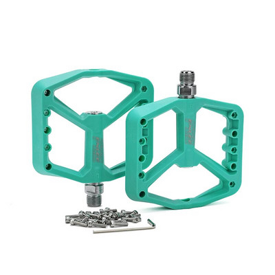 ENLEE īpaši vieglie velosipēdu pedāļi Velosipēdu blīvējuma gultņi Riteņbraukšana Neilona Road bmx Mtb pedāļi Plakanas platformas velosipēdu daļas aksesuāri