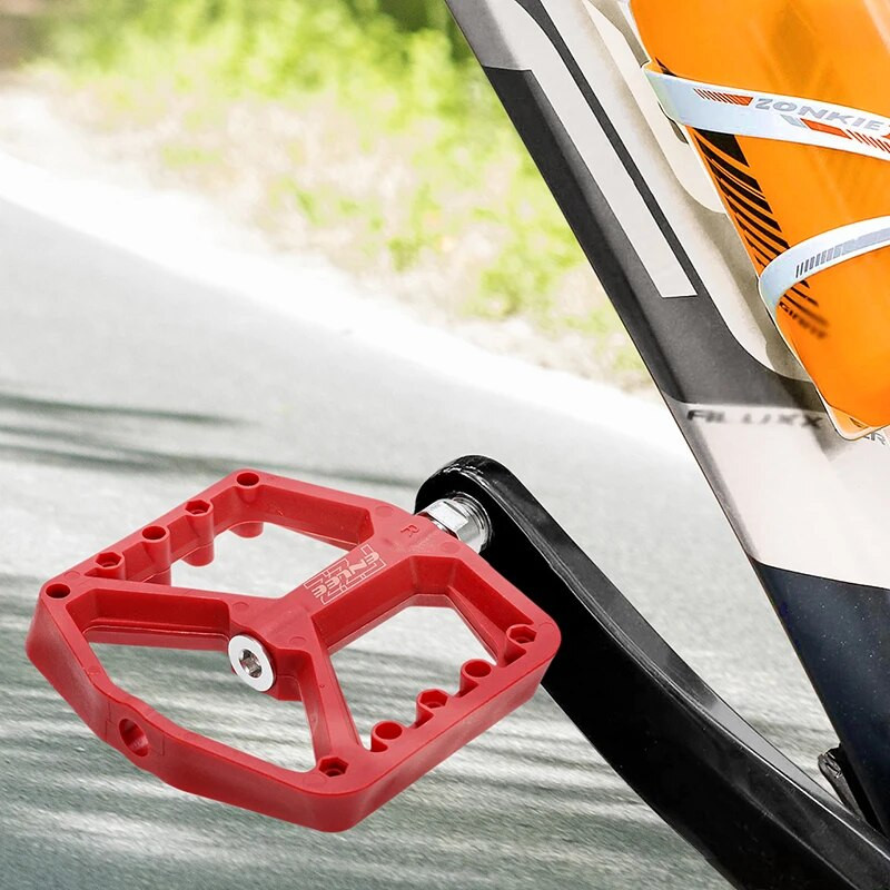 ENLEE īpaši vieglie velosipēdu pedāļi Velosipēdu blīvējuma gultņi Riteņbraukšana Neilona Road bmx Mtb pedāļi Plakanas platformas velosipēdu daļas aksesuāri