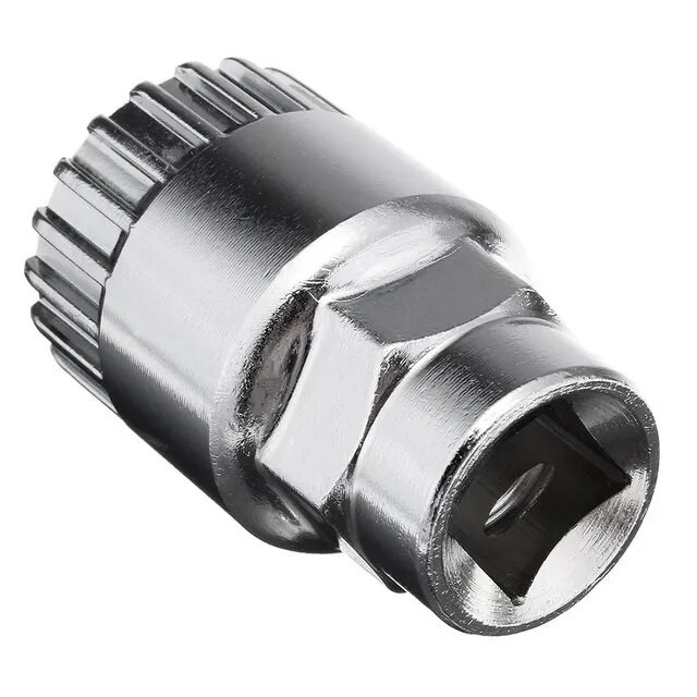 Velosipēda apakšējais kronšteins MTB velosipēda kloķa nosūcēja noņemšanas apakšējais kronšteins remonta rīks 20 zobiem piemērots zobu diagnostikas instrumenta remonts