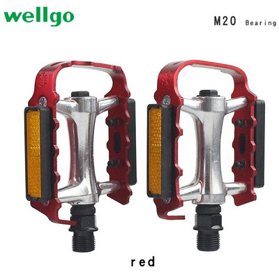 Wellgo M20 kalnu velosipēda pedāļi šosejas salokāmi velosipēdu pedāļi riteņbraukšanas gultņu pedāļi ar pretviltošanas zīmi velosipēdu daļām