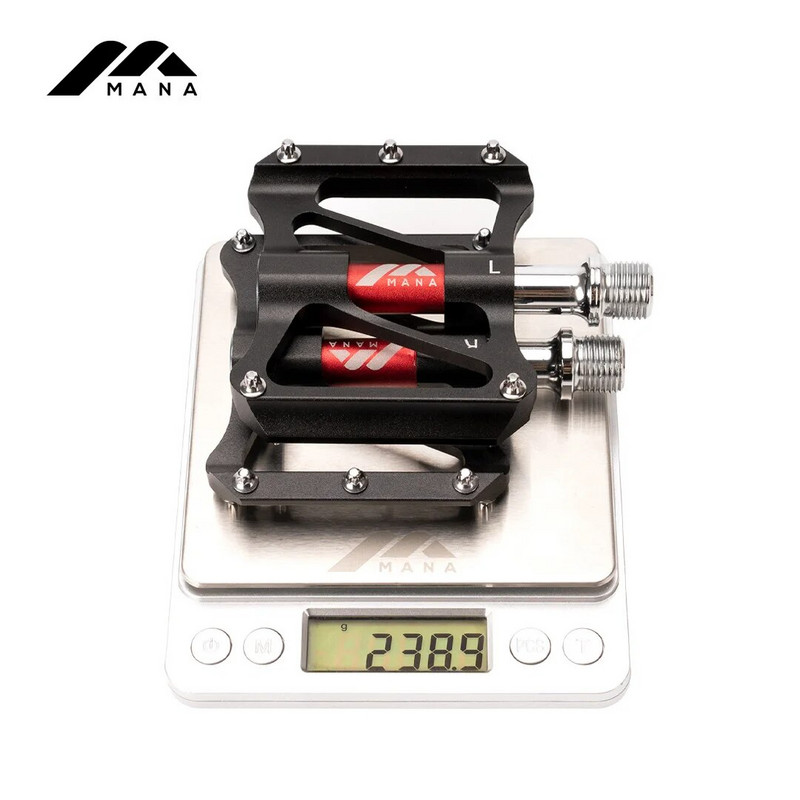 MANA CNC aliuminio lydinio greitaeigis Palin pedalas ultralengvas dviračio pedalas plento Bmx Mtb pedalas dviračių dalių priedai 239g