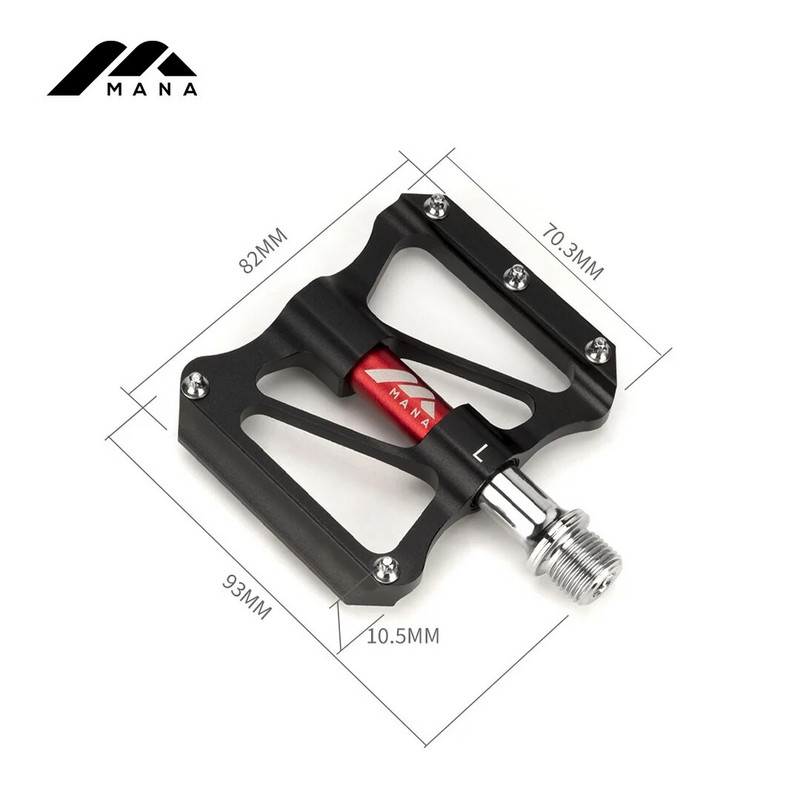 MANA CNC aliuminio lydinio greitaeigis Palin pedalas ultralengvas dviračio pedalas plento Bmx Mtb pedalas dviračių dalių priedai 239g
