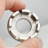 Jalgratta kodaraga nipli mutrivõti 8-suunaline soonega jalgratta velje reguleerija mutrivõti tsingitud remonditeenus Mtb tööriista võtmetarvikud