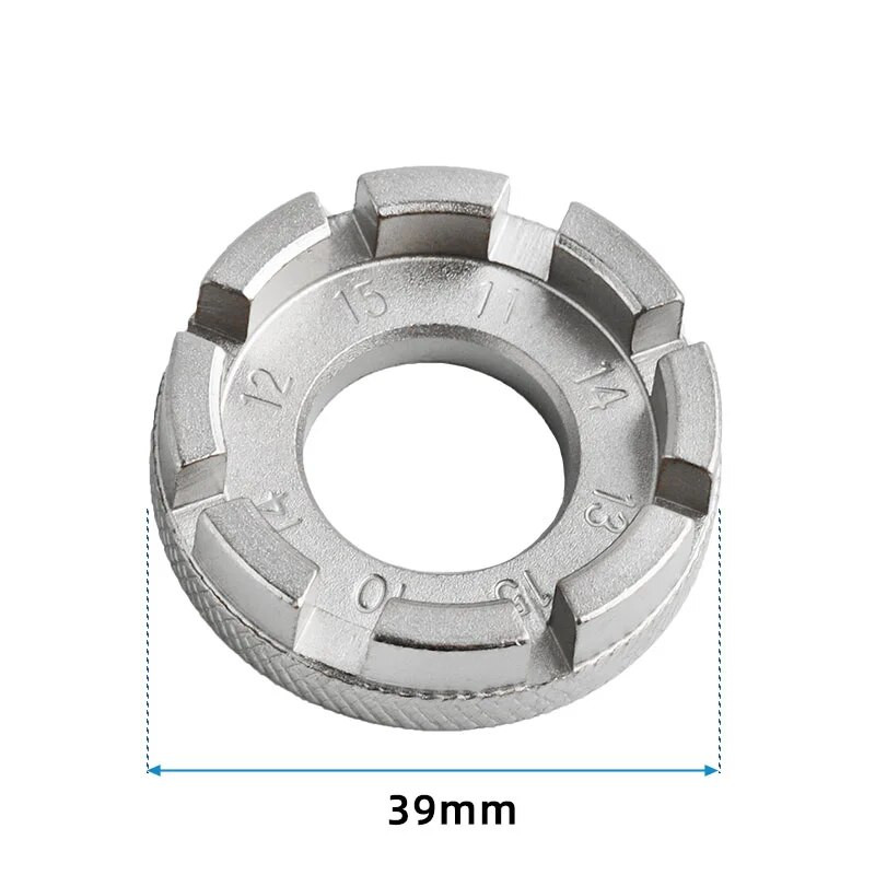 Jalgratta kodaraga nipli mutrivõti 8-suunaline soonega jalgratta velje reguleerija mutrivõti tsingitud remonditeenus Mtb tööriista võtmetarvikud