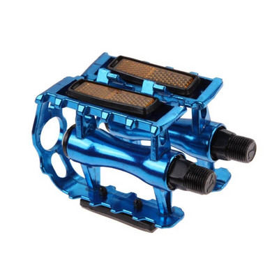 Īpaši vieglie alumīnija sakausējuma velosipēdu pedāļi kalnu šosejas velosipēda daļai īpaši vieglie dobie plakanie riteņbraukšanas pedāļi MTB 1 pāris