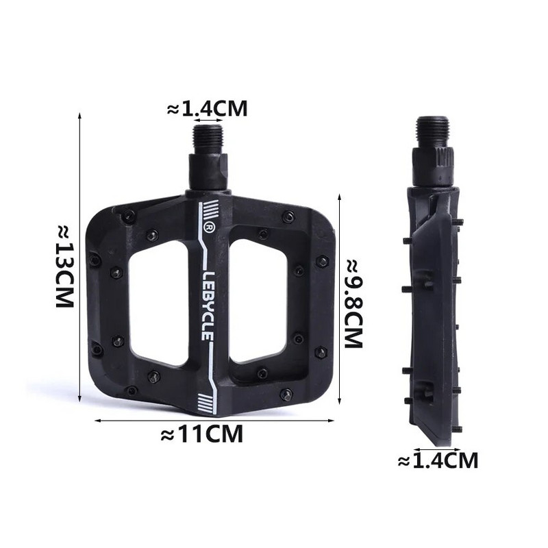 Πεντάλ ποδηλάτου Ποδήλατο Υπερελαφρύ ρουλεμάν στεγανοποίησης Ποδηλασία Πεντάλ δρόμου από νάιλον επίπεδη πλατφόρμα Ανταλλακτικά ποδηλάτου