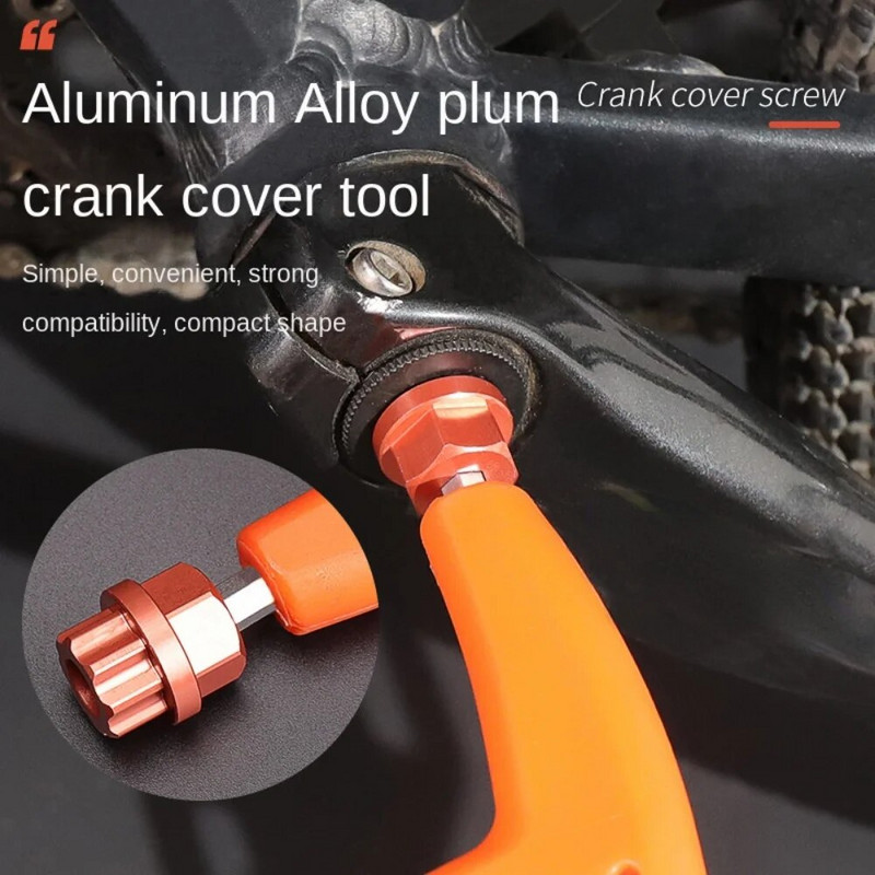 Velosipēdu kloķa uzstādīšanas rīks, ko izmanto, lai noņemtu viengabala apakšējā kronšteina kloķa fiksācijas skrūves, ko izmanto velosipēdu remonta instrumentiem