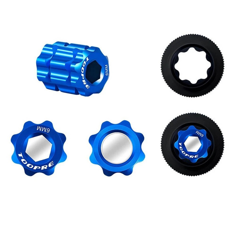 3 spalvų dviračio švaistiklio montavimo įrankis Plum Blossom švaistiklio dangtelio išmontavimo veržliaraktis, skirtas Shimano tuščiavidurio dviračio švaistiklio nuėmimui