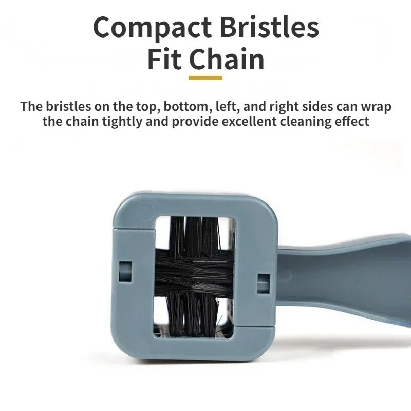 MTB velosipēdu ķēdes tīrīšanas birste plastmasas ķēdes zobrats Grunge riteņu birste pārnēsājams velosipēda motocikla tīrīšanas rīks, loka kopšanas riepa