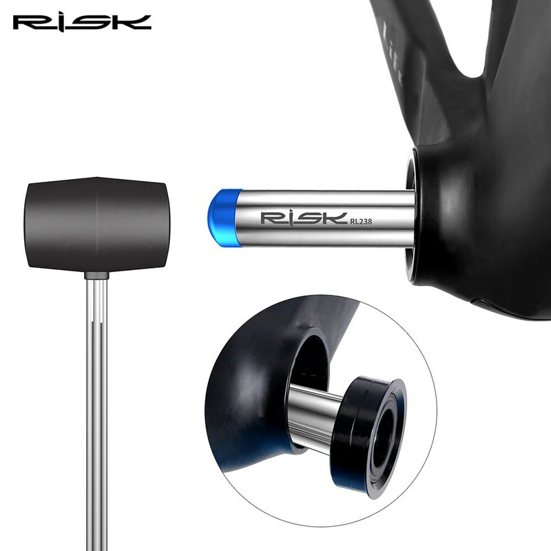 RISK Bike 22-24mm spindlipressi eemaldamise tööriist Fit BB Bottom Bracket Cup BB86 BB90 PF30 jalgrattaraami põhjatelje eemaldamise tööriist