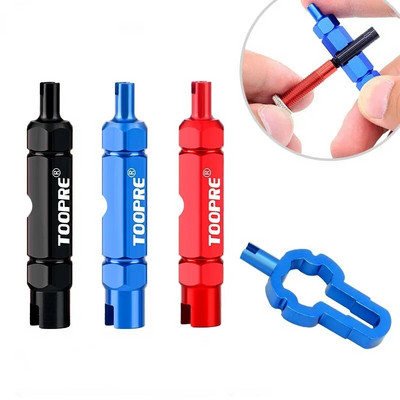 1Pc Bicycle Tire Nozzle Wrench Valve Core Disassembly Tools Double-head Portable Removal Disassembly Spanner Bike Repair Tools