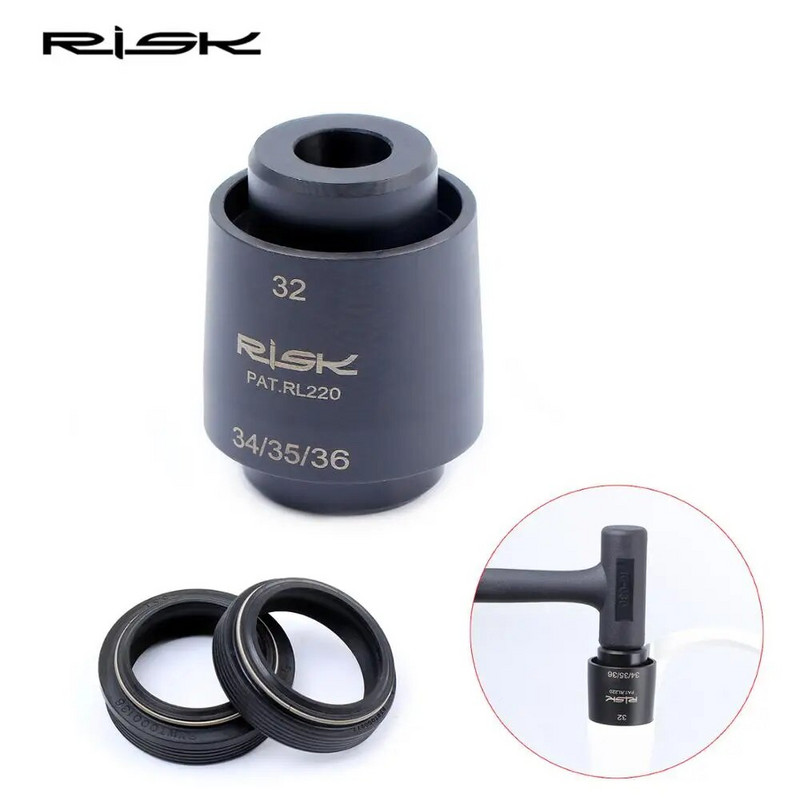 One Piece RISK RL220 Mountain Bike Bicycle 4-in-1 Shock μπροστινό πιρούνι Dust Seal Installation Driver tools 32/34/35/36mm