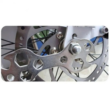 Γαλλικό κλειδί πολλαπλών μεγεθών ποδηλάτου 1 τμχ. Γαλβανισμένο ατσάλι επισκευαστικό κλειδί Εργαλεία ποδηλάτου για αξεσουάρ ποδηλάτου βουνού εσωτερικής οπής 8-17 mm