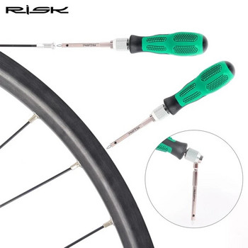 RISK RL236 Bike Rim Spoke Нипел Ключ Инструмент Отвертка Отвертка Отстраняване Инструмент за поставяне Инструменти за ремонт на велосипеди