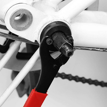 Verstelbare Fiets Trapas Αλυσίδα κλειδιού Wiel Crank Beugel Freewheel Wrench Reparatie Handig Remover Gereedschap