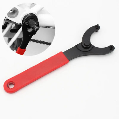 Verstelbare Fiets Trapas Wrench Chain Wiel Crank Beugel Freewheel Wrench Reparatie Handig Remover Gereedschap