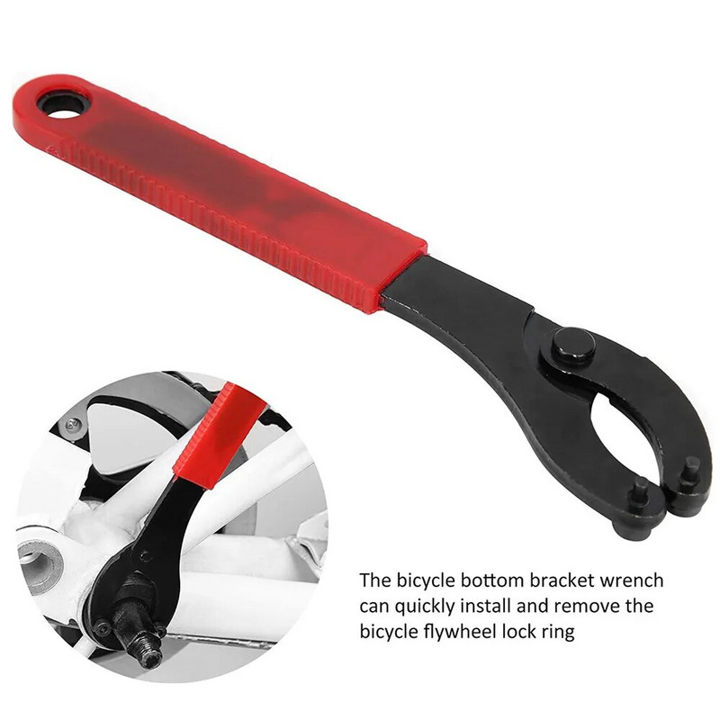 Verstelbare Fiets Trapas veržliarakčio grandinė Wiel Crank Beugel laisvosios eigos veržliarakčio remontas Handig Remover Gereedschap