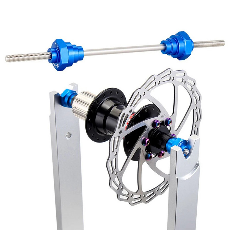 Velosipēdu riepu fiksācijas adapteris riteņu stiprinājuma statņiem 12/15/20 mm rumbas remonta rīks 200 mm garuma velosipēda piederumi