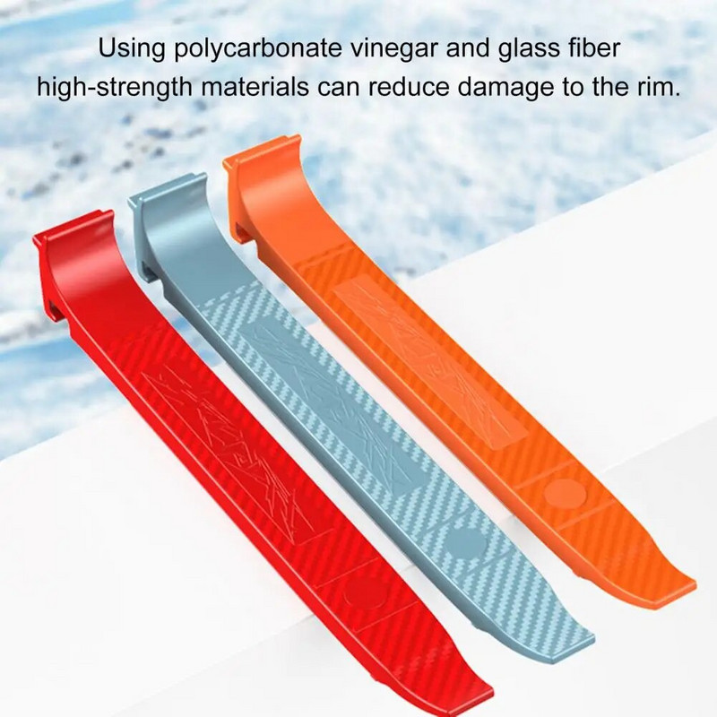 Ergonomiska dizaina velosipēda riepu svira, paplašināta, neslīdoša virsma, īpaši spēcīgs riepu noņemšanas rīks kalnu velosipēdu riepu svira