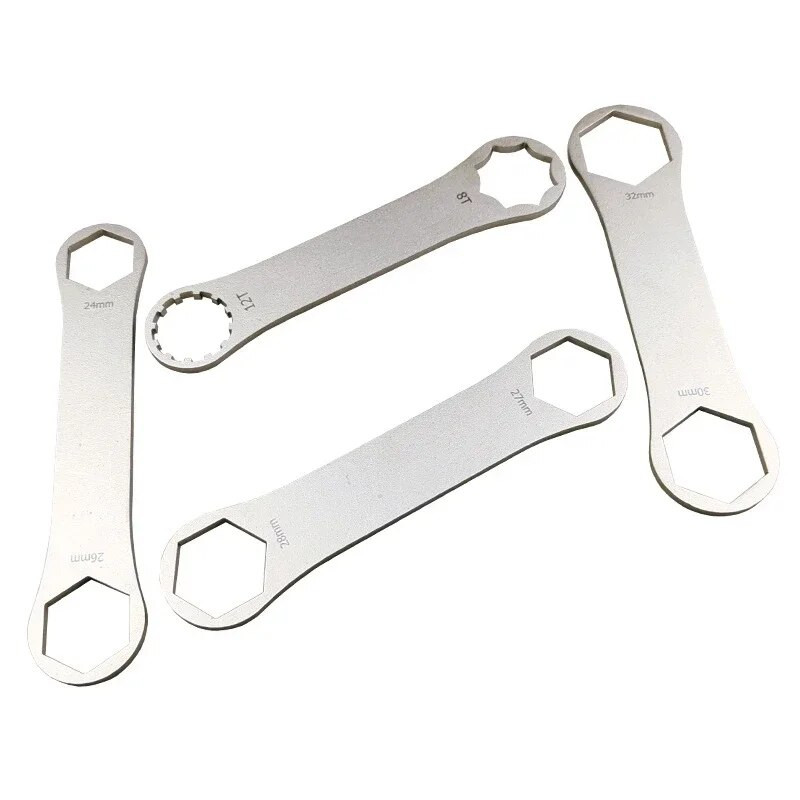 Jalgratta vedrustuse kahvelvõti roostevabast terasest jalgratta pealmise korgi mutrivõtme eemaldamise tööriist Mountain MTB jalgrataste remonditarvikud