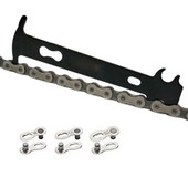 Velosipēda ķēžu nodiluma indikatora ķēdes pārbaudītāja mērinstrumenta remonta rīka lineāls ceļu kalnu hibrīda velosipēdam