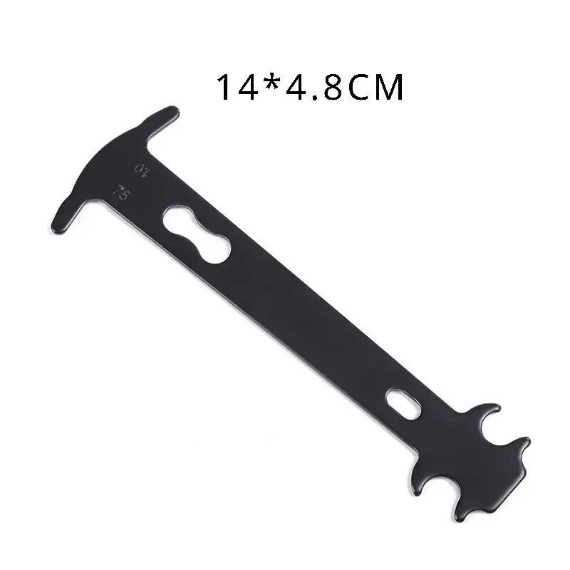 Velosipēda ķēžu nodiluma indikatora ķēdes pārbaudītāja mērinstrumenta remonta rīka lineāls ceļu kalnu hibrīda velosipēdam