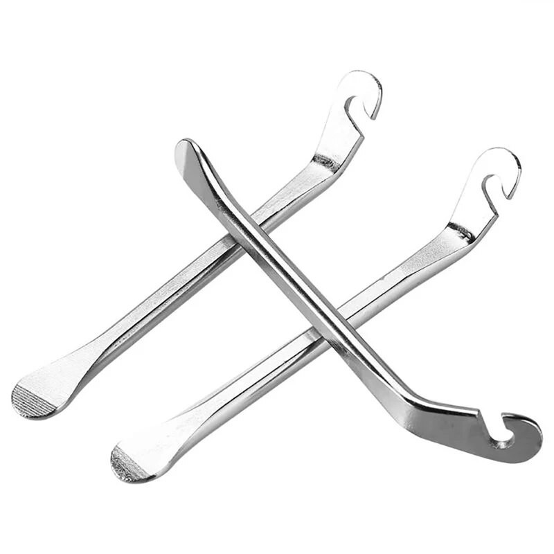 1/3 gab Velosipēdu riepu remonta svira Riepu attaisītājs CrowBar Metāla riepu svira MTB šosejas velosipēda cauruļu remonta rīks Riteņbraukšanas piederumi タイヤレバー