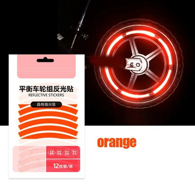 Peegeldav rehvikleebis Ohutuskleebis värviline Laste tasakaaluliikur Helkurkleebis Ratas Fluorestseeriv helkurriba Hoiatuskaunistus