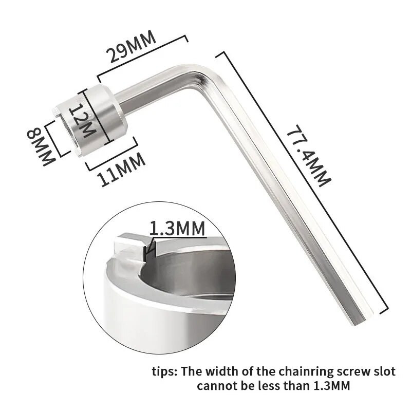 MUQZI velosipēda ķēžu gredzena skrūves uzgrieznis