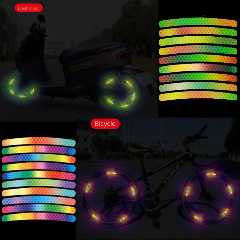 20 tk helkurkleebised jalgratta ratastel rehvihoiatuskleebised 3D kolmemõõtmelised tasakaalustatud rattakleebised isikupärastatud kaunistus