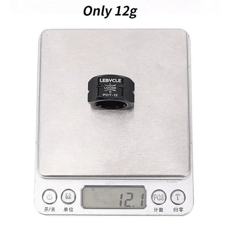 1 gab MTB velosipēda pedāļa demontāžas rīks, 10 zobu bloķēšanas skrūve ass vārpstas noņemšanai, remonta instrumenti M520/M8040/M8140/M820/M828