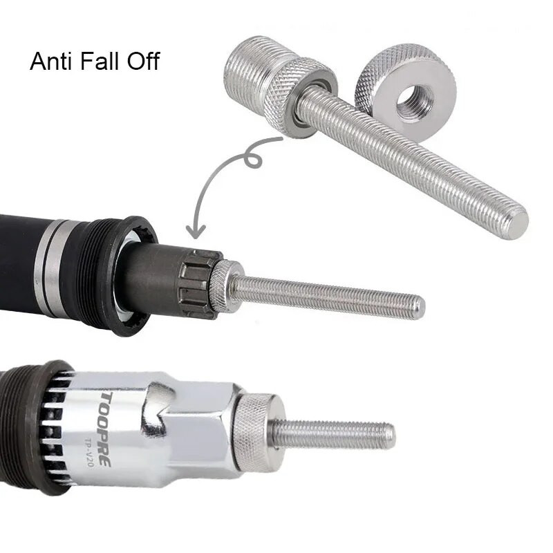 Jalgratta põhjaklambrite eemaldamise tööriist 20 hambaga kukkumisvastane seade, kõrge süsinikusisaldusega terasest BB varrukas mägirattaparandustööriistad