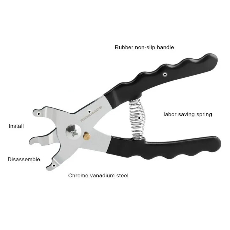 Velosipēdu ķēžu remonta rīku komplekti Velosipēdu ķēdes pogas Skavas noņemšanas instrumenti Ķēdes savienojuma savienotājs Kalnu velosipēda ķēdes suports