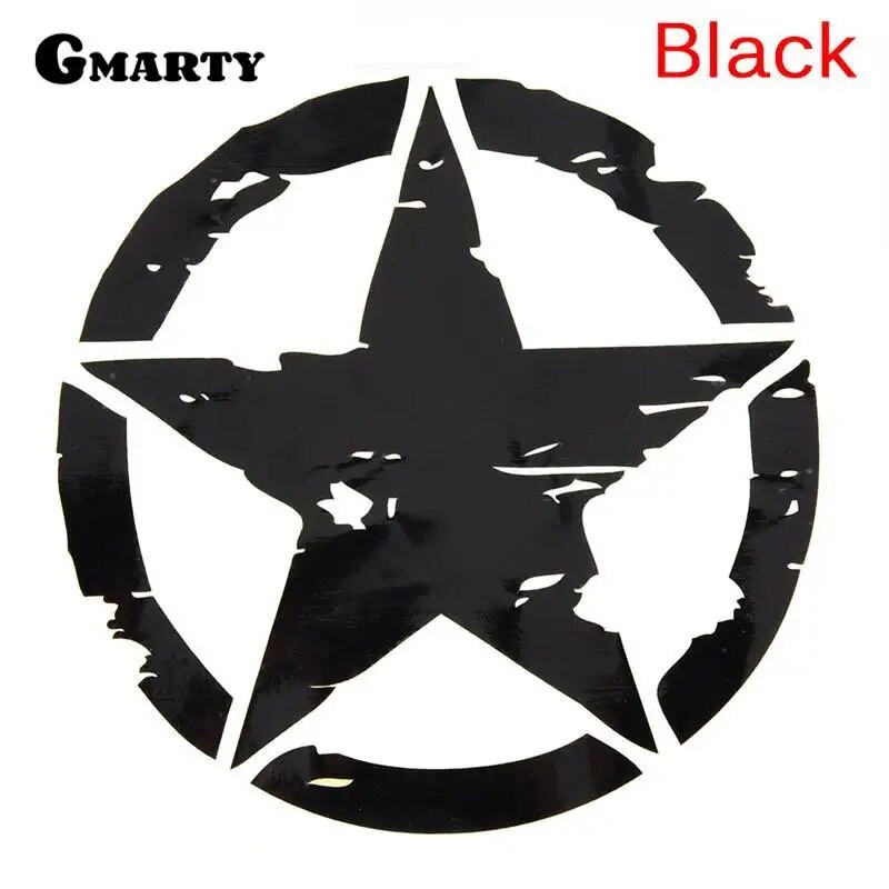 1 gab. 15 cm* 15 cm Izpārdošana Armijas zvaigžņu grafikas uzlīmes Motociklu automašīnu uzlīmes Vinila grafikas uzlīmes automašīnu stilam Jdm