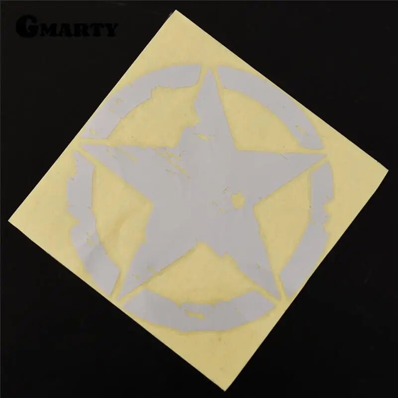 1 gab. 15 cm* 15 cm Izpārdošana Armijas zvaigžņu grafikas uzlīmes Motociklu automašīnu uzlīmes Vinila grafikas uzlīmes automašīnu stilam Jdm