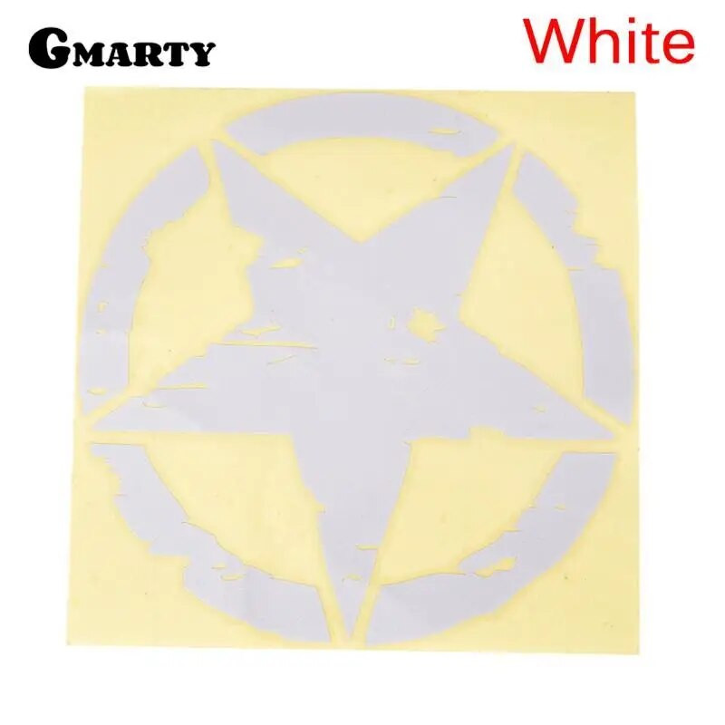 1 gab. 15 cm* 15 cm Izpārdošana Armijas zvaigžņu grafikas uzlīmes Motociklu automašīnu uzlīmes Vinila grafikas uzlīmes automašīnu stilam Jdm