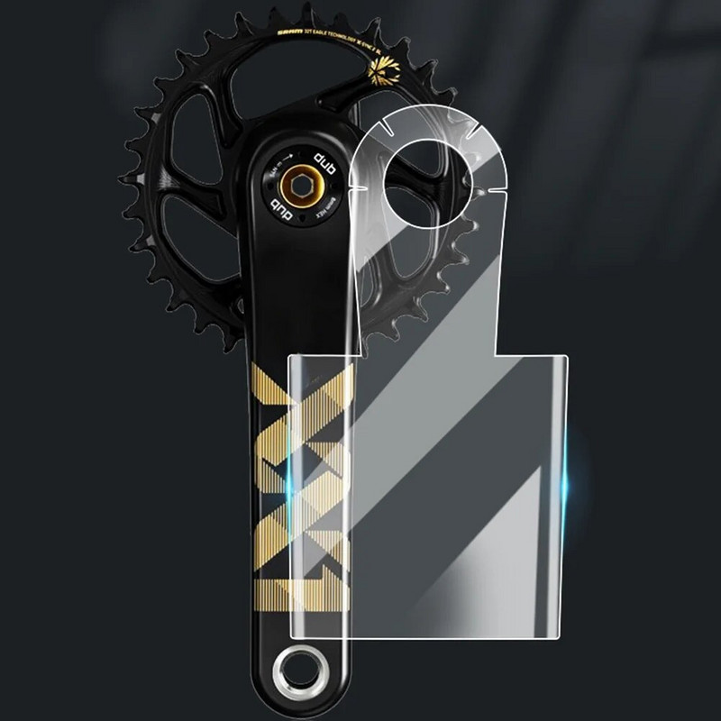 Αυτοκόλλητα Universal Bicycle Crank Protector for Mountain Crank 3T QQ E*thirteen Series RACEFACE Series Carbon Fiber