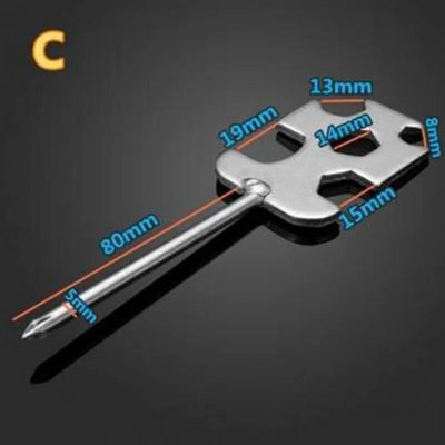 5–17 mm daudzfunkcionāls plakans sešstūra uzgriežņu atslēgas pārnēsājams praktisks velosipēdu remonta rīks Kalnu šosejas velosipēdu piederumi RR7288