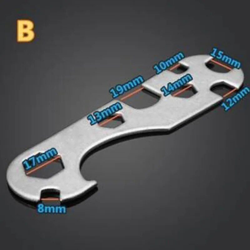 5–17 mm daudzfunkcionāls plakans sešstūra uzgriežņu atslēgas pārnēsājams praktisks velosipēdu remonta rīks Kalnu šosejas velosipēdu piederumi RR7288