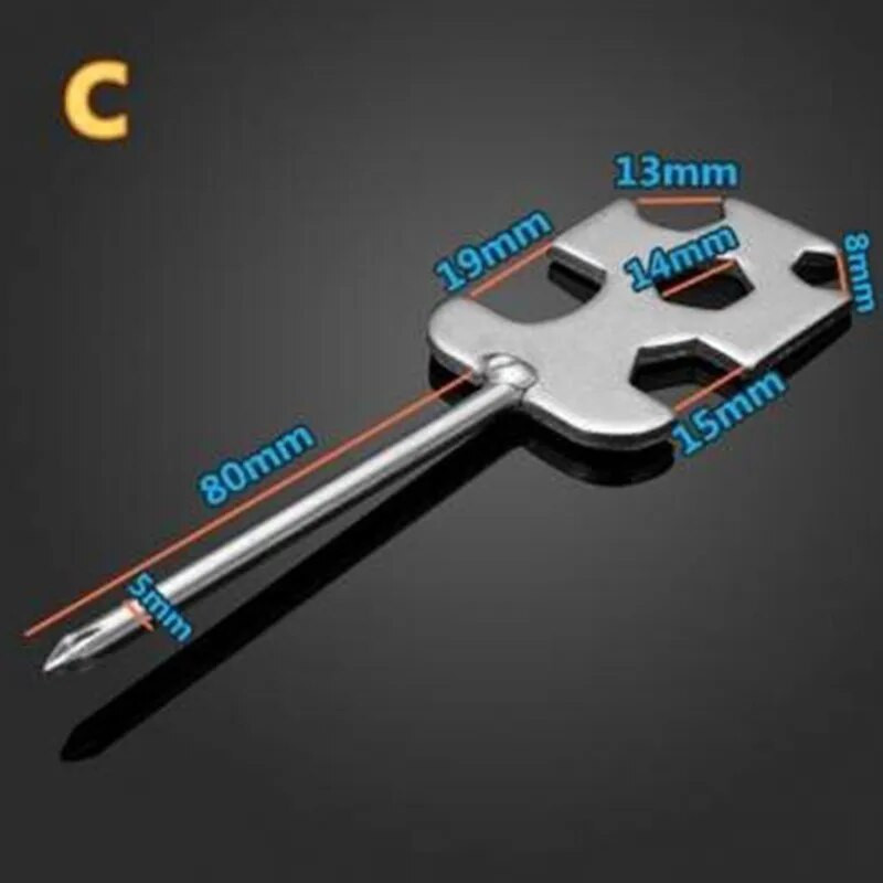 5–17 mm daudzfunkcionāls plakans sešstūra uzgriežņu atslēgas pārnēsājams praktisks velosipēdu remonta rīks Kalnu šosejas velosipēdu piederumi RR7288
