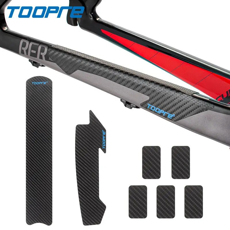 TOOPRE dviračio rėmo apsauginis lipdukas dviračio grandinės rėmo apsauga juosta, apsauginė plėvelė, kabelis, atsparus įbrėžimams