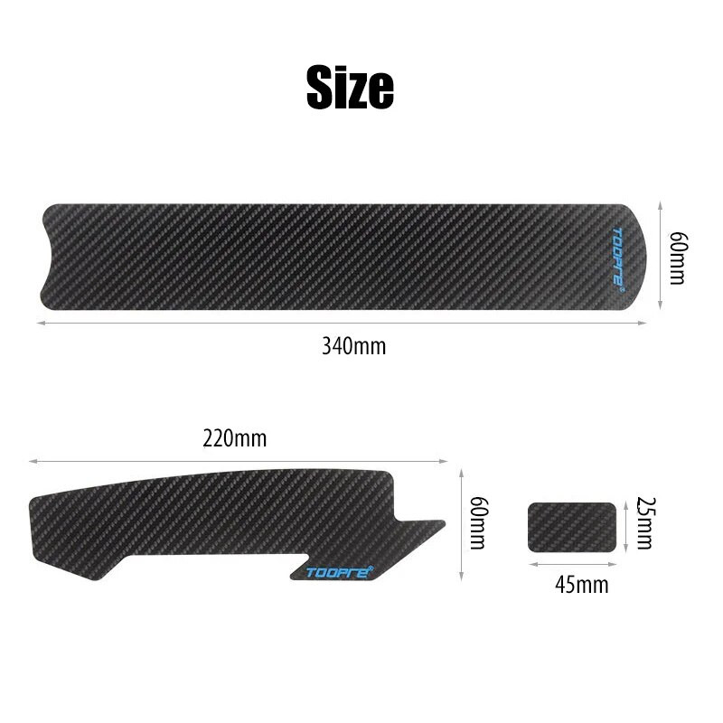 TOOPRE dviračio rėmo apsauginis lipdukas dviračio grandinės rėmo apsauga juosta, apsauginė plėvelė, kabelis, atsparus įbrėžimams