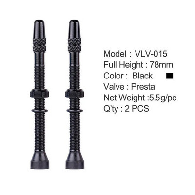 1 pāris 48 mm 60 mm Presta vārsts ceļa MTB velosipēdu bezkameru riepām Misiņa kodols sakausējuma kāta bezkameru hermētiķis, saderīgs