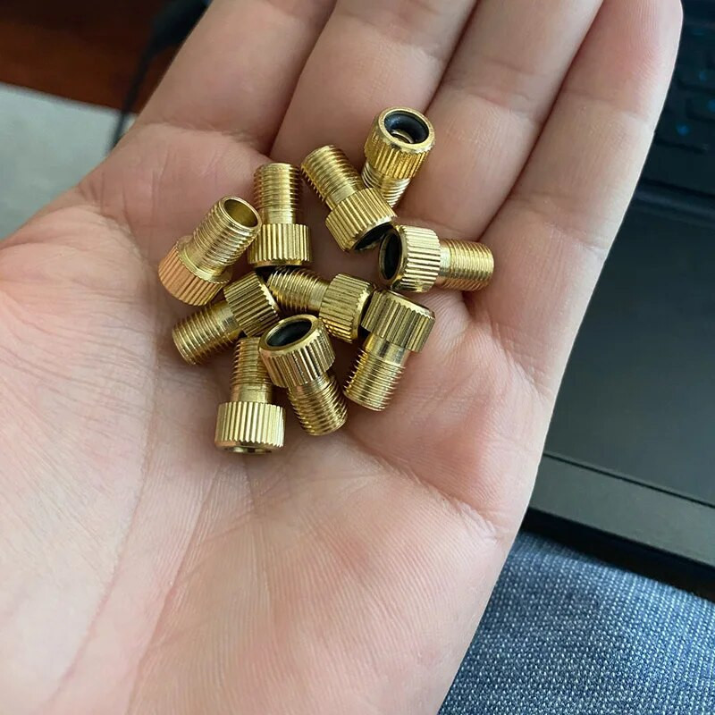 5PC F/V–A/V klapiadapteri jalgratta väärtuse muundur Presta–Schrader Golden Bike Rehvi Prantsuse klapiadapteri jalgrattatarvikud