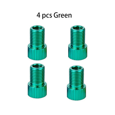 10 krāsu alumīnija velosipēda vārsta PRESTA uz SCHRADER pārveidotāja automašīnas vārsta adapteris