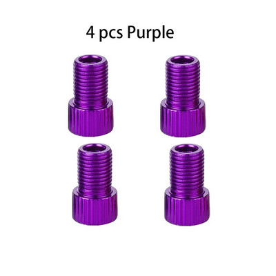 10 krāsu alumīnija velosipēda vārsta PRESTA uz SCHRADER pārveidotāja automašīnas vārsta adapteris