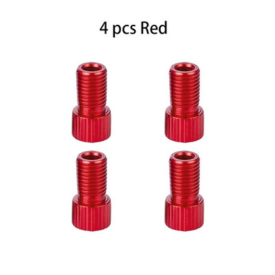 10 krāsu alumīnija velosipēda vārsta PRESTA uz SCHRADER pārveidotāja automašīnas vārsta adapteris