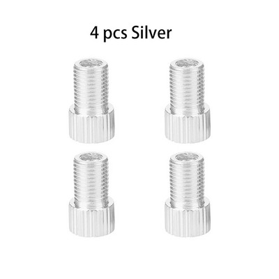 10 krāsu alumīnija velosipēda vārsta PRESTA uz SCHRADER pārveidotāja automašīnas vārsta adapteris